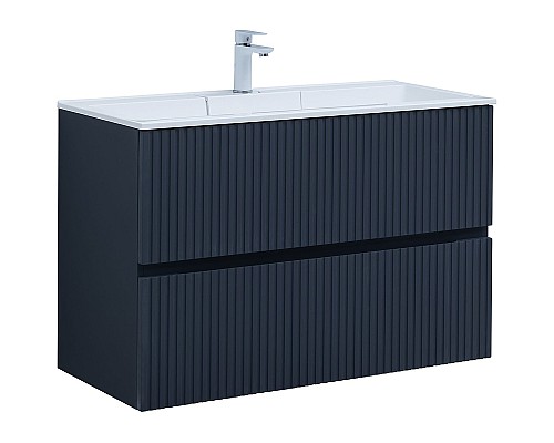 Тумба под раковину Aquanet Джейн 100 313304 подвесная Маренго