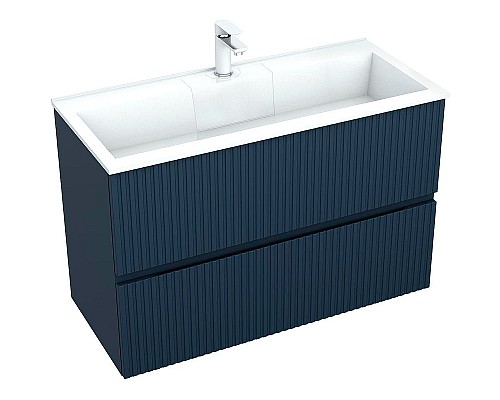 Тумба под раковину Aquanet Джейн 100 313304 подвесная Маренго