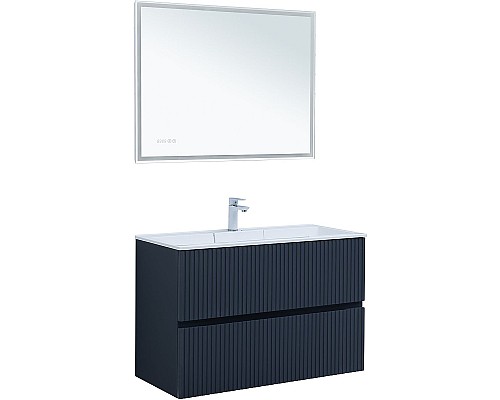 Тумба под раковину Aquanet Джейн 100 313304 подвесная Маренго