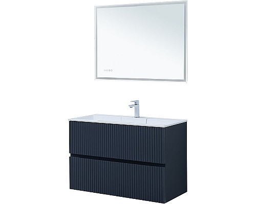 Тумба под раковину Aquanet Джейн 100 313304 подвесная Маренго