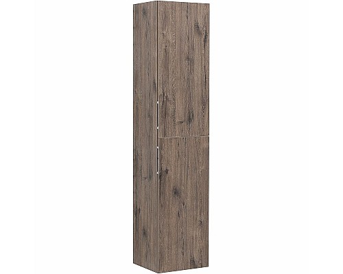 Шкаф пенал Aquanet Алвита New 35 334189 подвесной Дуб веллингтон табак