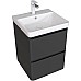 Тумба под раковину Aquanet Эмбер 50 330464 подвесная Черная матовая
