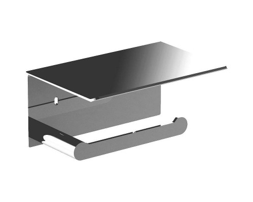 Держатель туалетной бумаги Nofer Verona 16876.B с полкой Хром