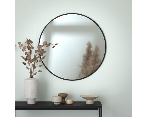 Зеркало Evoform Colora d70 BY 0453 с окантовкой - Черный цвет