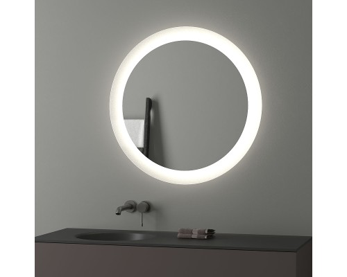 Зеркало Evoform Ledshine d80 с подсветкой 19.5 W - без выключателя - нейтральный белый свет