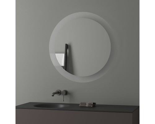Зеркало Evoform Ledshine d80 с подсветкой 19.5 W - без выключателя - нейтральный белый свет