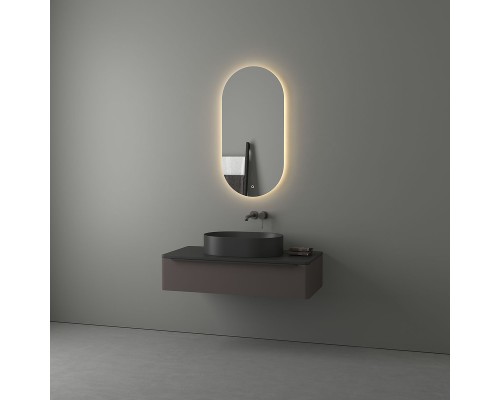 Зеркало Evoform Ledshine 100x50 с подсветкой 21.5 W - сенсорный выключатель - теплый белый свет