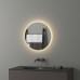Зеркало Evoform Ledshine d50 с подсветкой 12 W - без выключателя - теплый белый свет