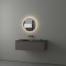 Зеркало Evoform Ledshine d50 с подсветкой 12 W - без выключателя - теплый белый свет