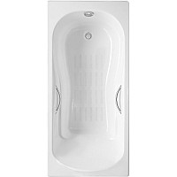 Чугунная ванна Delice Haiti Luxe 180x80 DLR230639R-AS с отверстиями под ручки с антискользящим покрытием