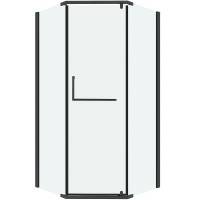 Душевой уголок Grossman Pragma 90х90 302.K33.03.9090.42.00 профиль Графит сатин стекло прозрачное