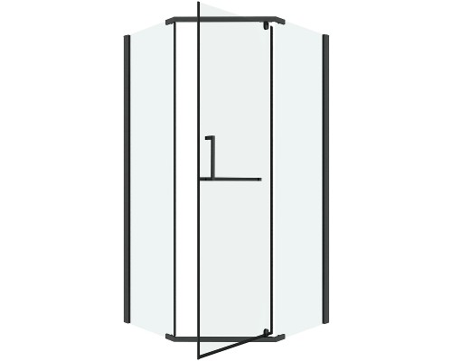 Душевой уголок Grossman Pragma 90х90 302.K33.03.9090.42.00 профиль Графит сатин стекло прозрачное