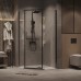 Душевой уголок Grossman Pragma 90х90 302.K33.03.9090.42.00 профиль Графит сатин стекло прозрачное