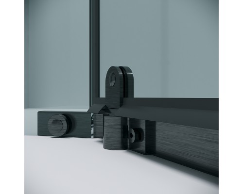 Душевой уголок Grossman Pragma 90х90 302.K33.03.9090.42.00 профиль Графит сатин стекло прозрачное