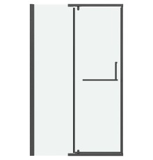 Душевая дверь Grossman Pragma 120 100.K33.03.120.42.00 профиль Графит сатин стекло прозрачное