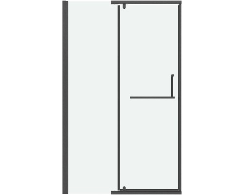 Душевая дверь Grossman Pragma 120 100.K33.03.120.42.00 профиль Графит сатин стекло прозрачное