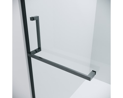 Душевая дверь Grossman Pragma 120 100.K33.03.120.42.00 профиль Графит сатин стекло прозрачное