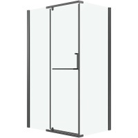 Душевой уголок Grossman Pragma 120х80 120.K33.03.1280.42.00 профиль Графит сатин стекло прозрачное