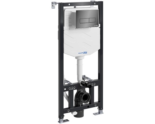 Инсталляция WasserKRAFT Aller 10TLT.010.ME.PB03 для унитаза с Черной глянцевой клавишей смыва