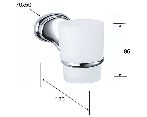 Держатель для зубных щеток Remer 900 NV15CR Хром