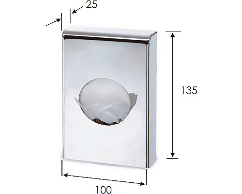 Диспенсер для гигиенических пакетов Remer RB496CR Хром