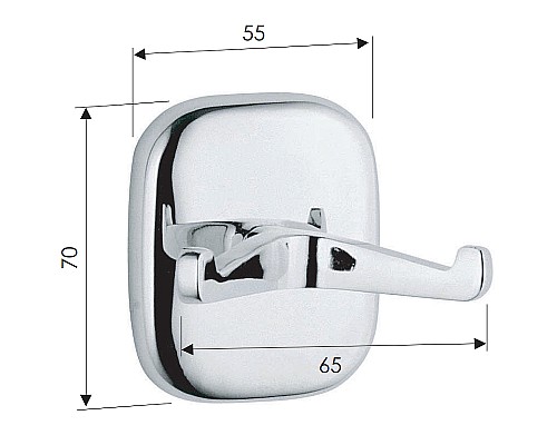 Крючок Remer Suite SU50CR Хром