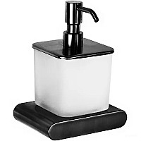 Дозатор для жидкого мыла Remer Lounge LN13CFP Черный хром брашированный