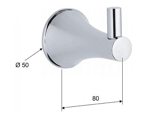 Крючок Remer Delicata DE50CR Хром