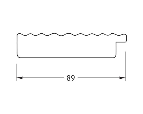 Зеркало Evoform Definite 80х60 BY 3901 в багетной раме - Красная волна 89 мм