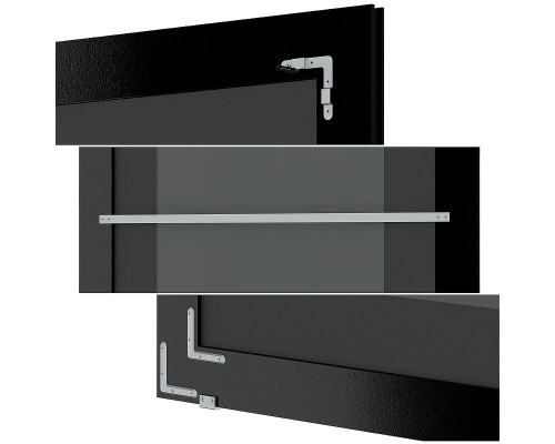 Зеркало Evoform Exclusive-G Floor 202х112 с гравировкой в багетной раме - Серебряная кольчуга 88 мм