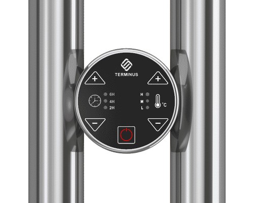 Электрический полотенцесушитель Terminus Дуо Стойка электро DUO круг 1600 4670078528308 Хром