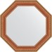 Зеркало Evoform Octagon 52х52 BY 3712 в багетной раме - Бронзовые бусы на дереве 60 мм