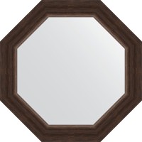 Зеркало Evoform Octagon 52х52 BY 3721 в багетной раме - Палисандр 62 мм