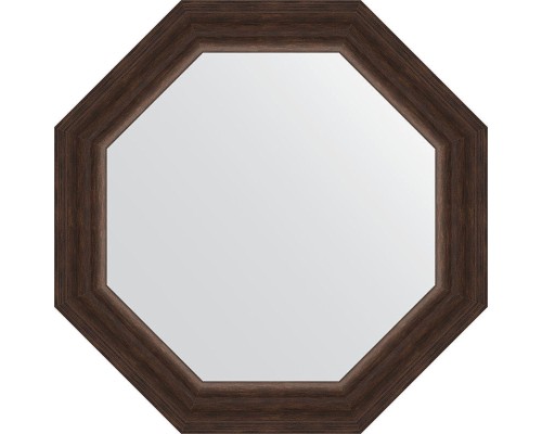 Зеркало Evoform Octagon 52х52 BY 3721 в багетной раме - Палисандр 62 мм