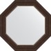 Зеркало Evoform Octagon 52х52 BY 3721 в багетной раме - Палисандр 62 мм