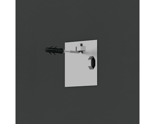 Зеркало Evoform Octagon 73х73 в багетной раме - Серебряный дождь 70 мм