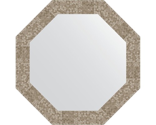 Зеркало Evoform Octagon 63х63 BY 3749 в багетной раме - Соты титан 70 мм
