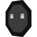 Зеркало Evoform Octagon 75х75 в багетной раме - Старый гипс 82 мм