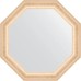 Зеркало Evoform Octagon 75х75 в багетной раме - Старый гипс 82 мм
