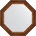 Зеркало Evoform Octagon 77х77 в багетной раме - Римская бронза 88 мм