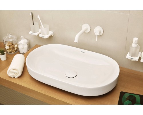 Смеситель для раковины Hansgrohe Tecturis S Белый матовый