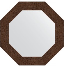 Зеркало Evoform Octagon 67х67 в багетной раме - Бронзовая лава 90 мм