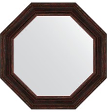Зеркало Evoform Octagon 79х79 в багетной раме - Темный прованс 99 мм