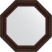Зеркало Evoform Octagon 79х79 в багетной раме - Темный прованс 99 мм