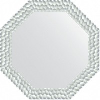 Зеркало Evoform Octagon 77х77 в багетной раме - Перламутровые дюны 89 мм