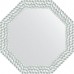 Зеркало Evoform Octagon 77х77 в багетной раме - Перламутровые дюны 89 мм
