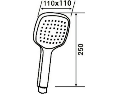 Ручной душ Orange O-Shower Черный матовый