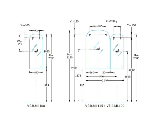 Зеркало Kerama Marazzi Vetrata 40 VE.R.mi.100\WHT с подсветкой с сенсорным выключателем и подогревом