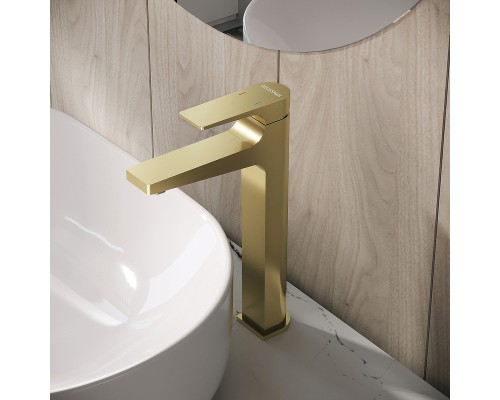 Смеситель для раковины Grossman Classic 520.K35.04.320 Золото брашированное