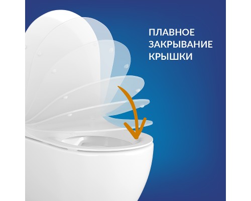 Комплект унитаза Cersanit City Smart CO DPL EO Slim с сиденьем Микролифт и инсталляцией Vector с клавишей смыва Черный матовый Хром